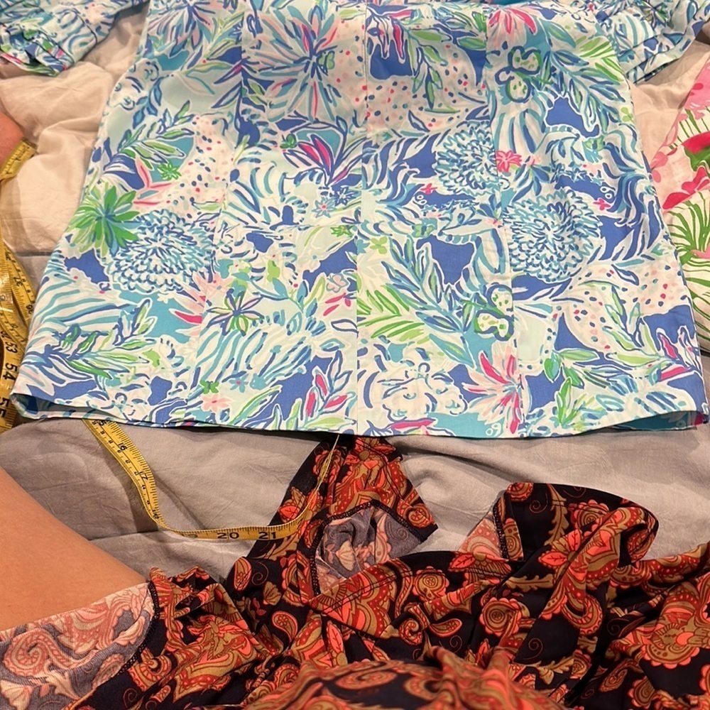 💙🩵Lilly Pulitzer Fiesta Stretch Dress Coastal Blue dress size 00 - Picture 14 of 17